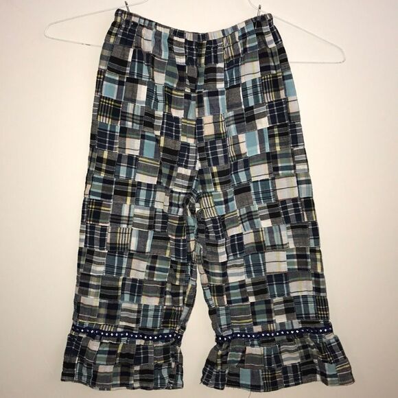 Just Ducky madras girls pants, size 7, EUC - Picture 1 of 3